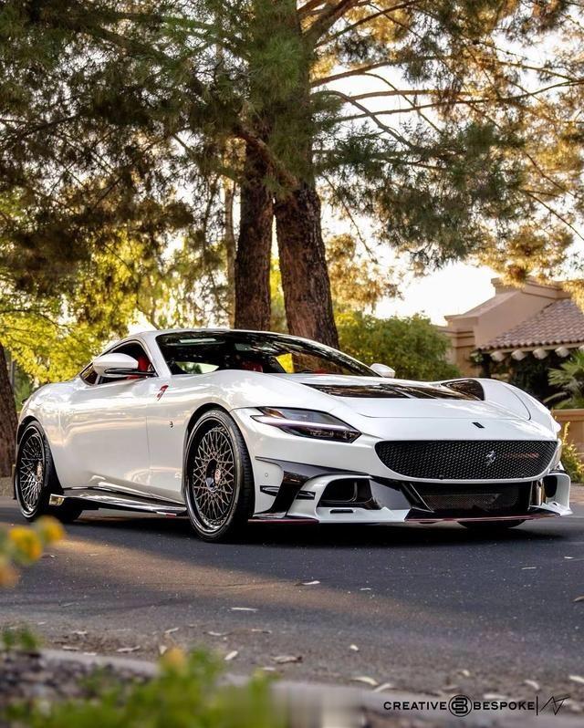 #大v聊车# 【法拉利Roma MANSORY版亮相 造型更激进】日前，法拉利R