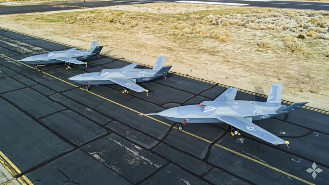 通用原子公司 GA-ASI 的一架 YFQ-42A 无人机测试机，于周一在加州沙