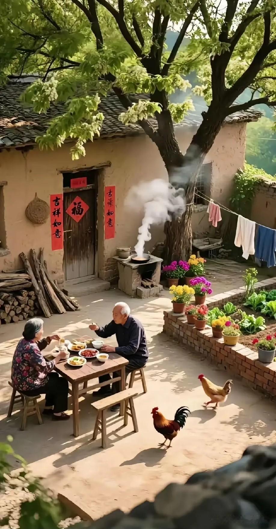 《思田园》

文/范圣嘉

城市有车居山庄，
羡慕乡村茅草房。
庭院养花种瓜菜，