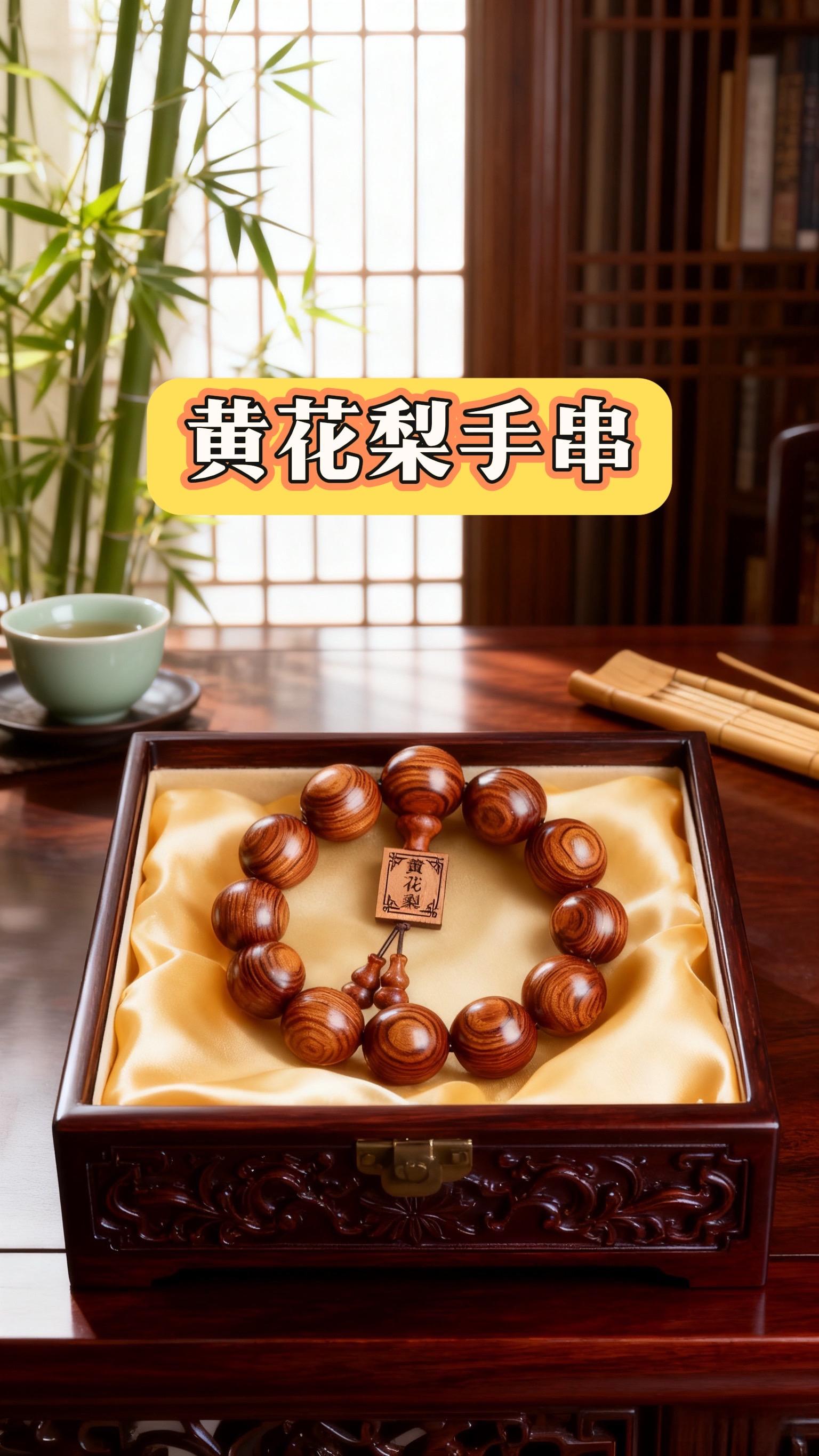 一珠一纹皆是匠心，黄花梨手串揽东方雅意