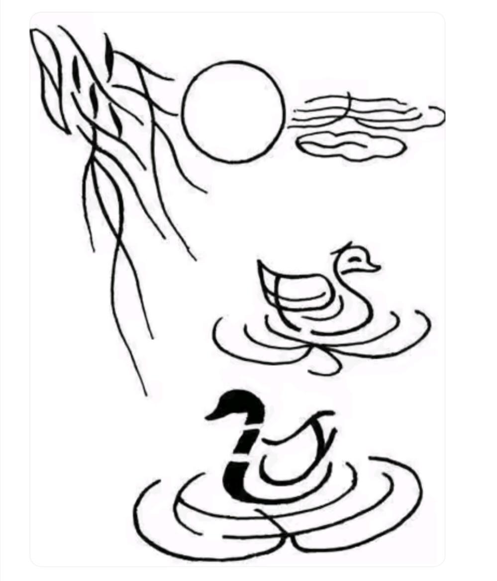 图中画面是一首诗中的一句。你能看出来啥诗句吗？期待答案。