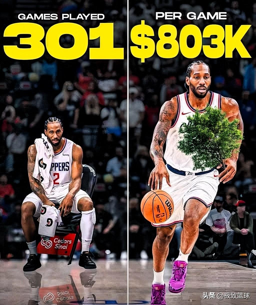 小卡利欲熏心啊！

小卡自2019年加盟快船以来，已从球队获得2.417亿美元的