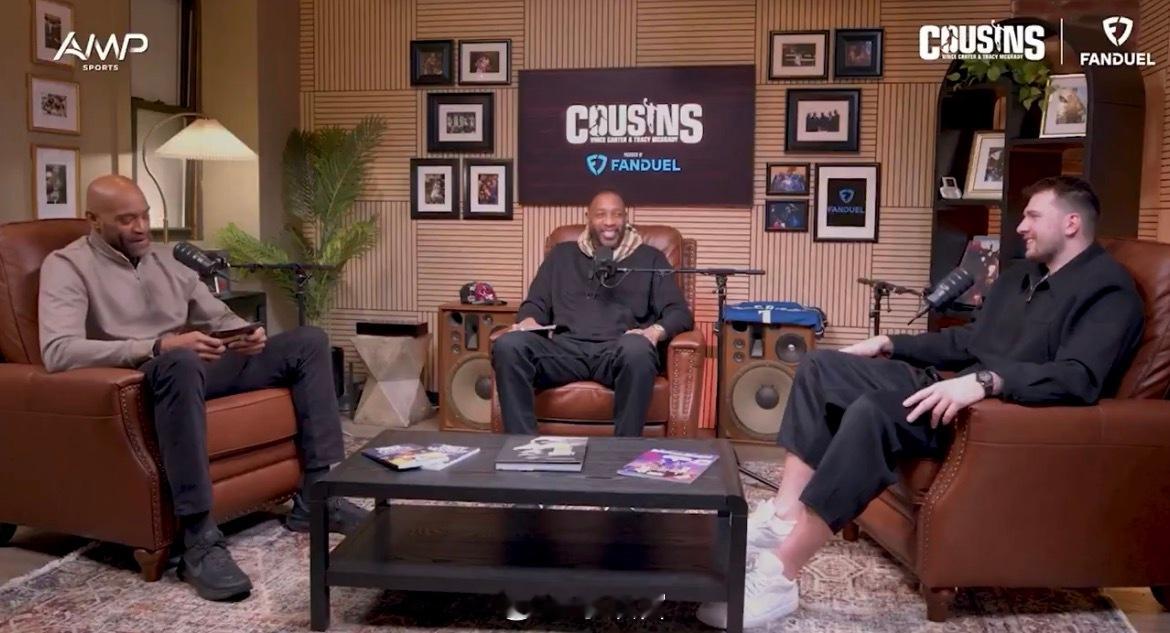 卢卡做客卡特和麦迪的播客《表兄弟》，被问及湖人的垃圾话大王，他说是自己，全联盟的