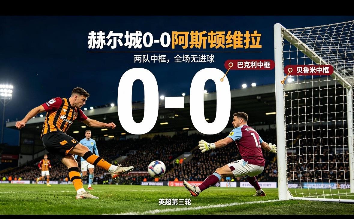 赫尔城vs阿斯顿维拉 英超 英超第三轮，赫尔城主场迎战阿斯顿维拉，全场战罢双方0