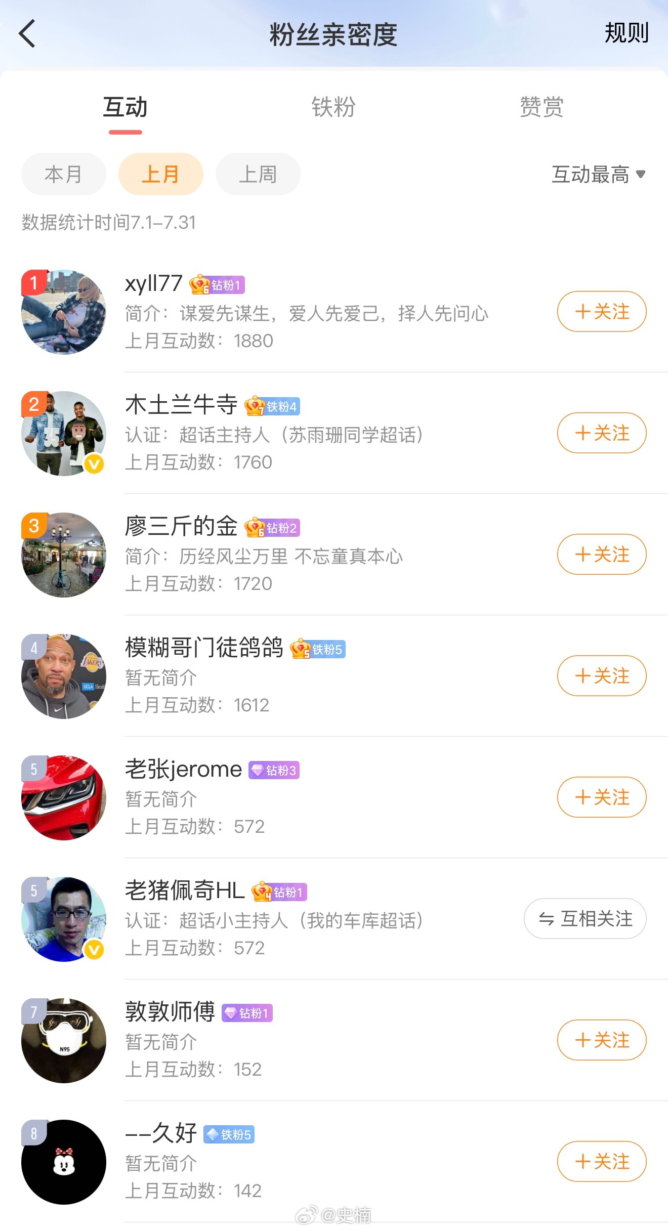 谢谢大家支持请 7 月互动榜前三的同学私信地址，老规矩：小礼物奉上🎁 北京