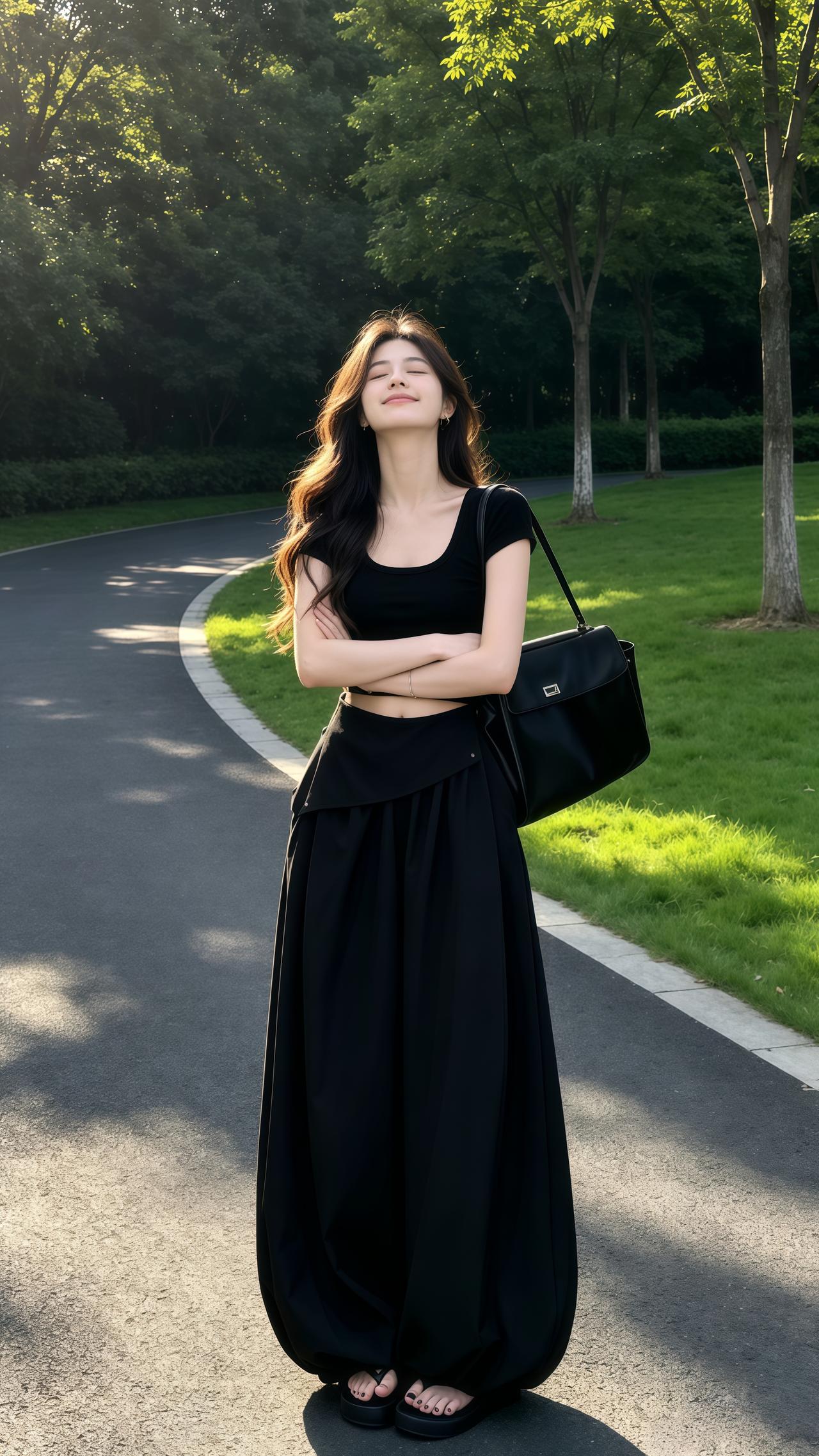 松弛慵懒风穿搭套装 韩系穿搭阔腿裤裤子穿搭