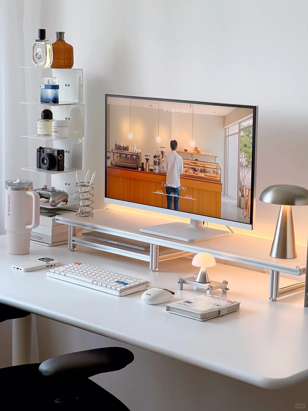 治愈系书桌桌搭，效率和氛围感都要拉满！