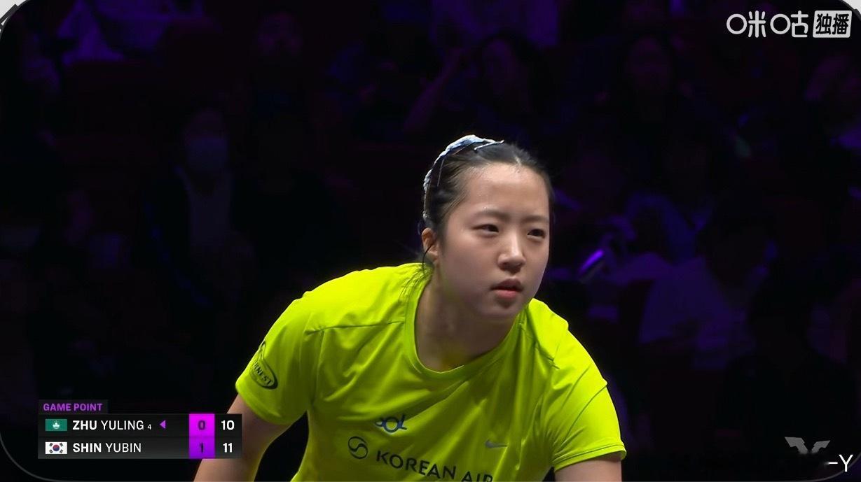 朱雨玲0-2申裕斌（13-15 12-14）小申今天战神附体啊