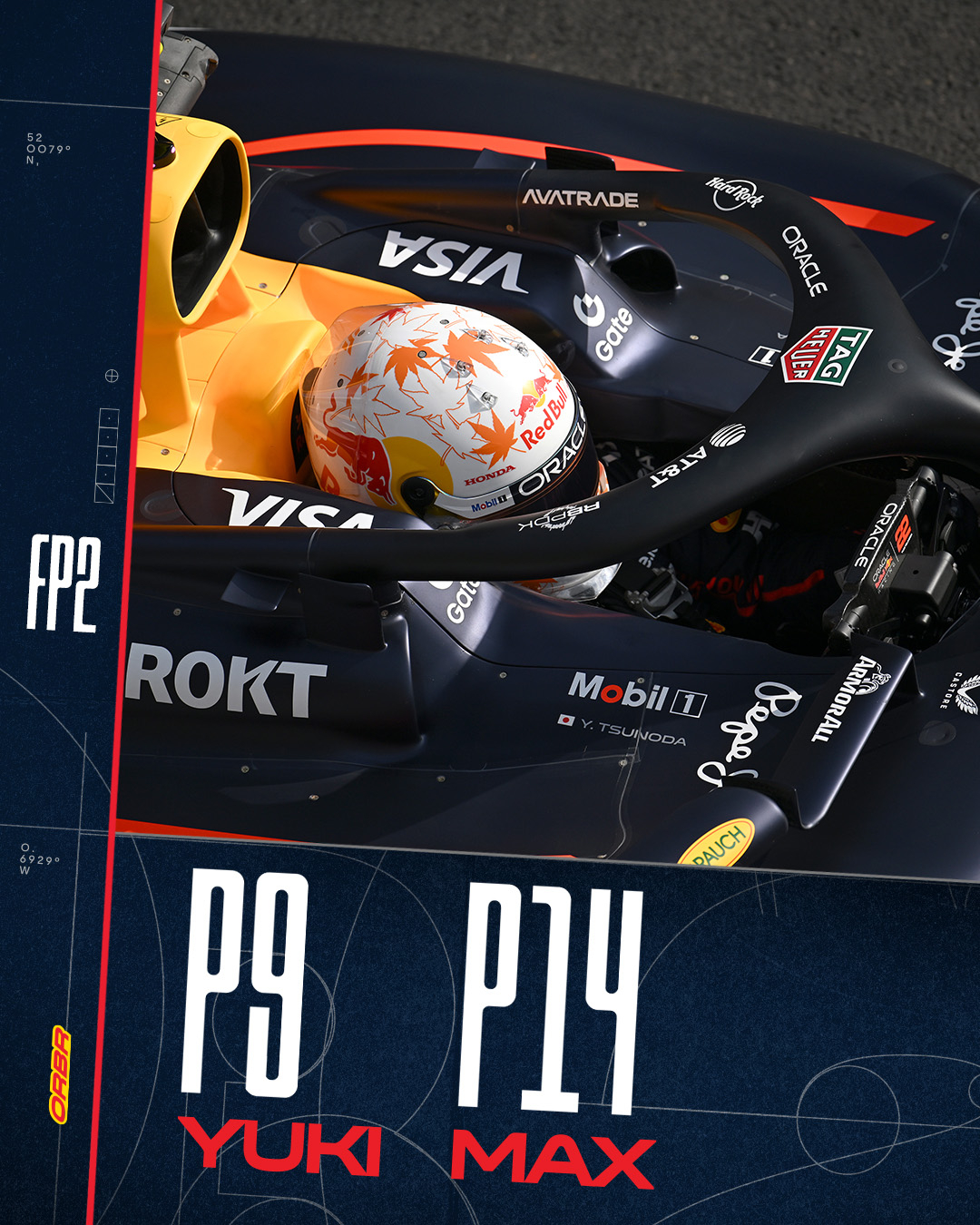 F1冷数据 角田转会红牛车队后首次在任何赛事环节战胜维斯塔潘（双车完赛情况下）F