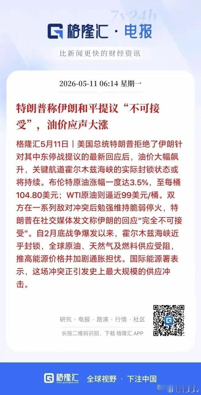 A股。马上要开盘了，老特又开始跳出来，释放利空，昨晚伊回复美最新谈判提议，过了一