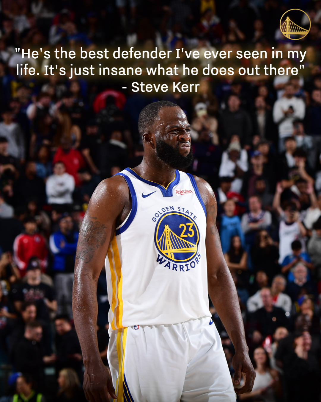 “格林是我见过最棒的防守球员，看他在场上的表现很不可思议！” - 科尔谈格林防守