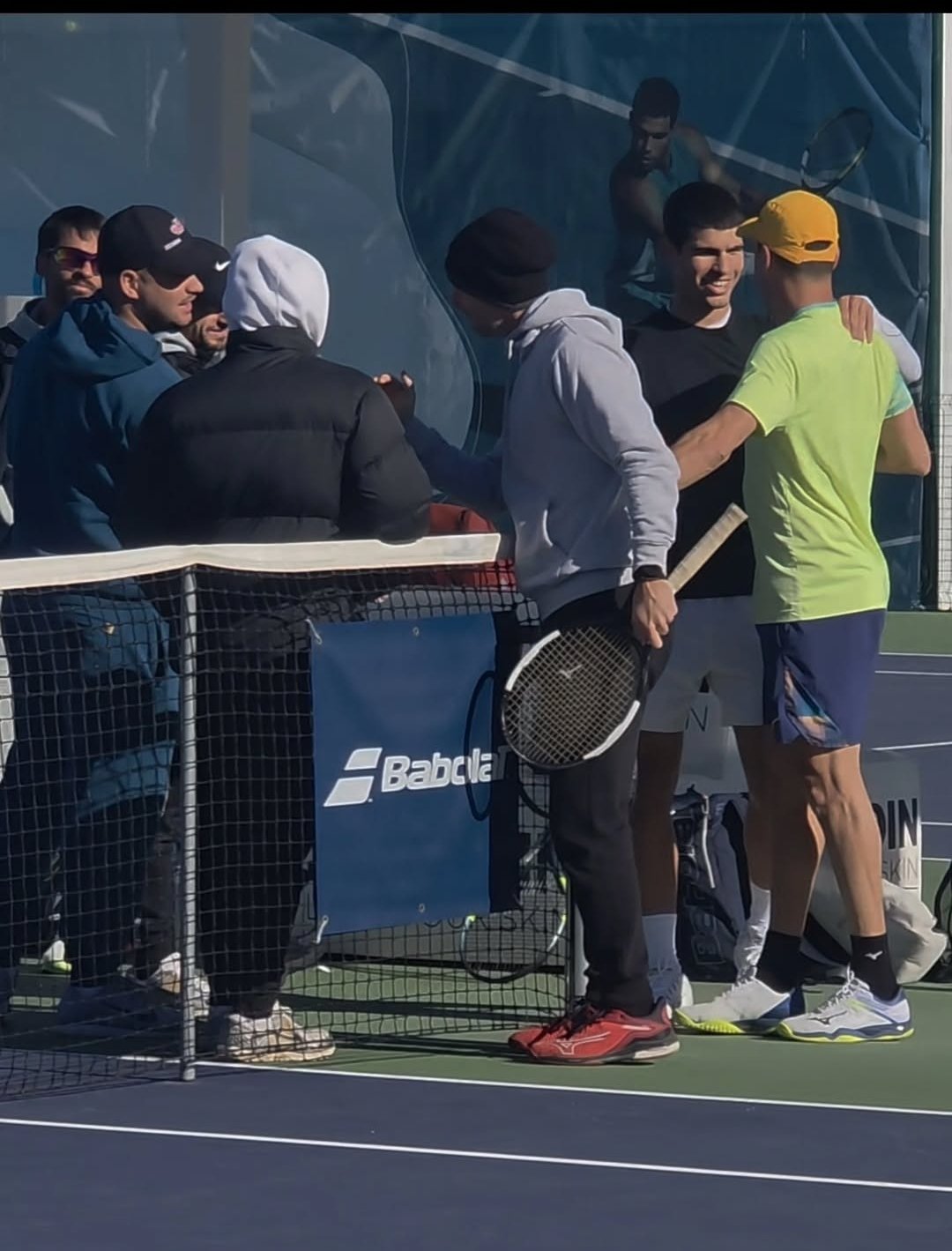 阿尔卡拉斯今日训练伙伴：阿古特～ 