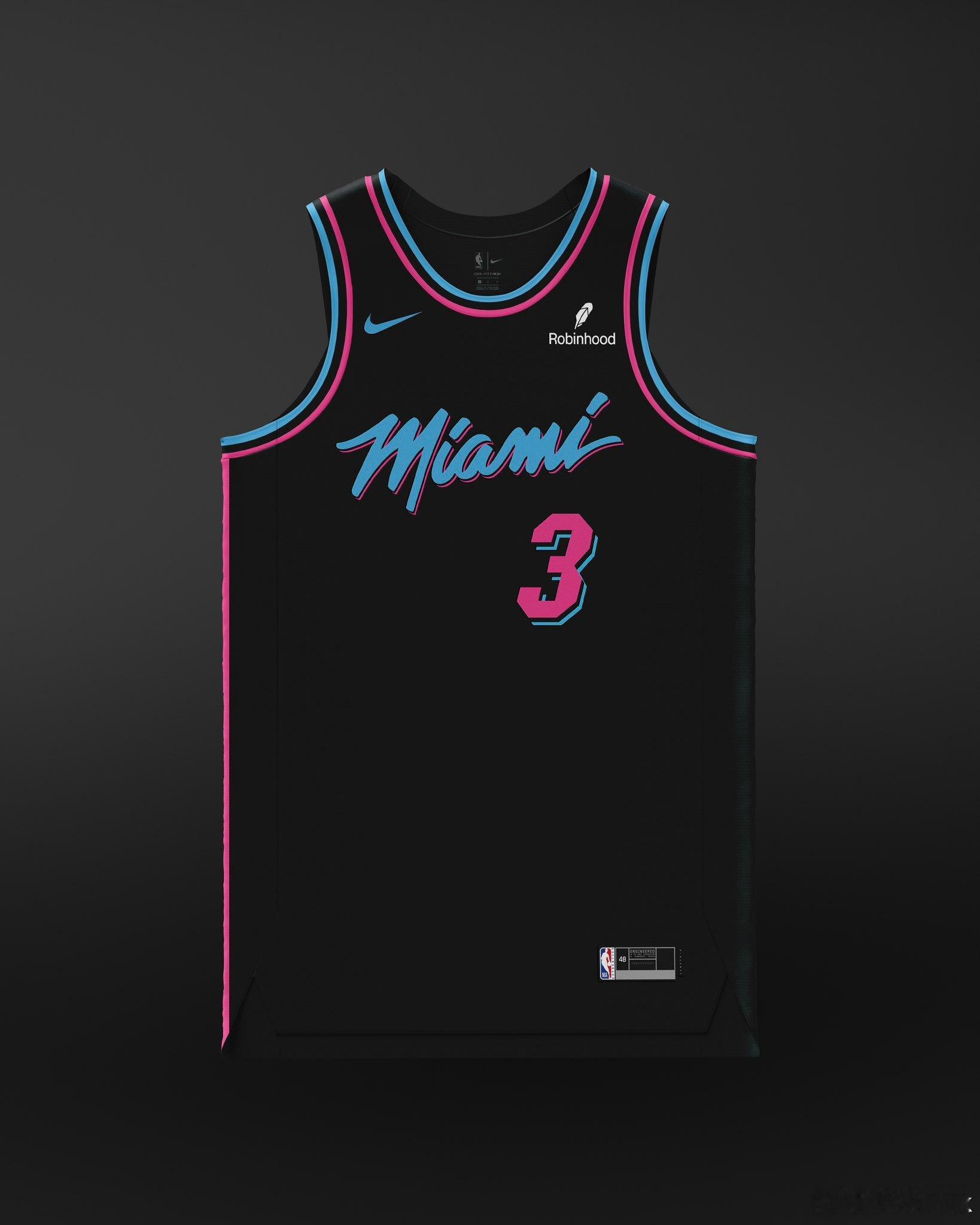 据传热火将在下个赛季重新推出“Vice Night”队服👀nba热火 ​​​