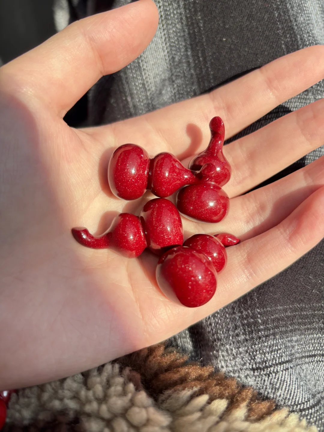 这是葫芦形状的车厘子吗🍒