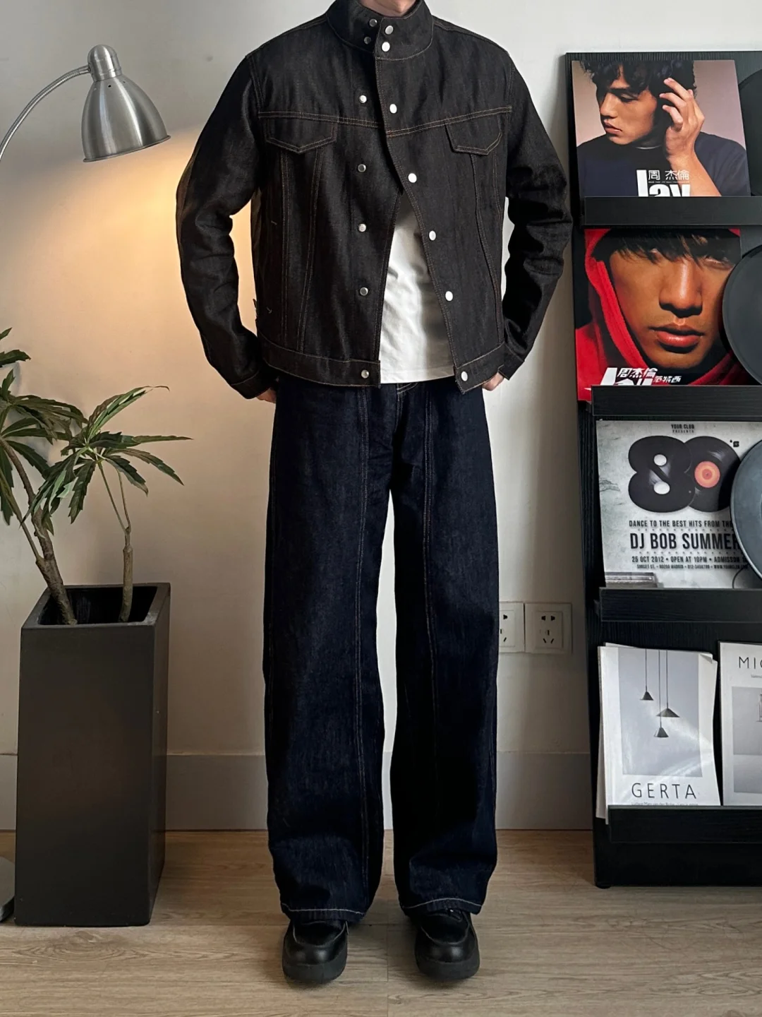 人夫感张凌赫牛仔夹克高级感拉满