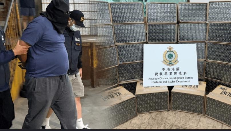 香港海关今日（4月1日）于鲗鱼涌截查一名可疑男子及两辆货车，之后再捣破3个位于屯