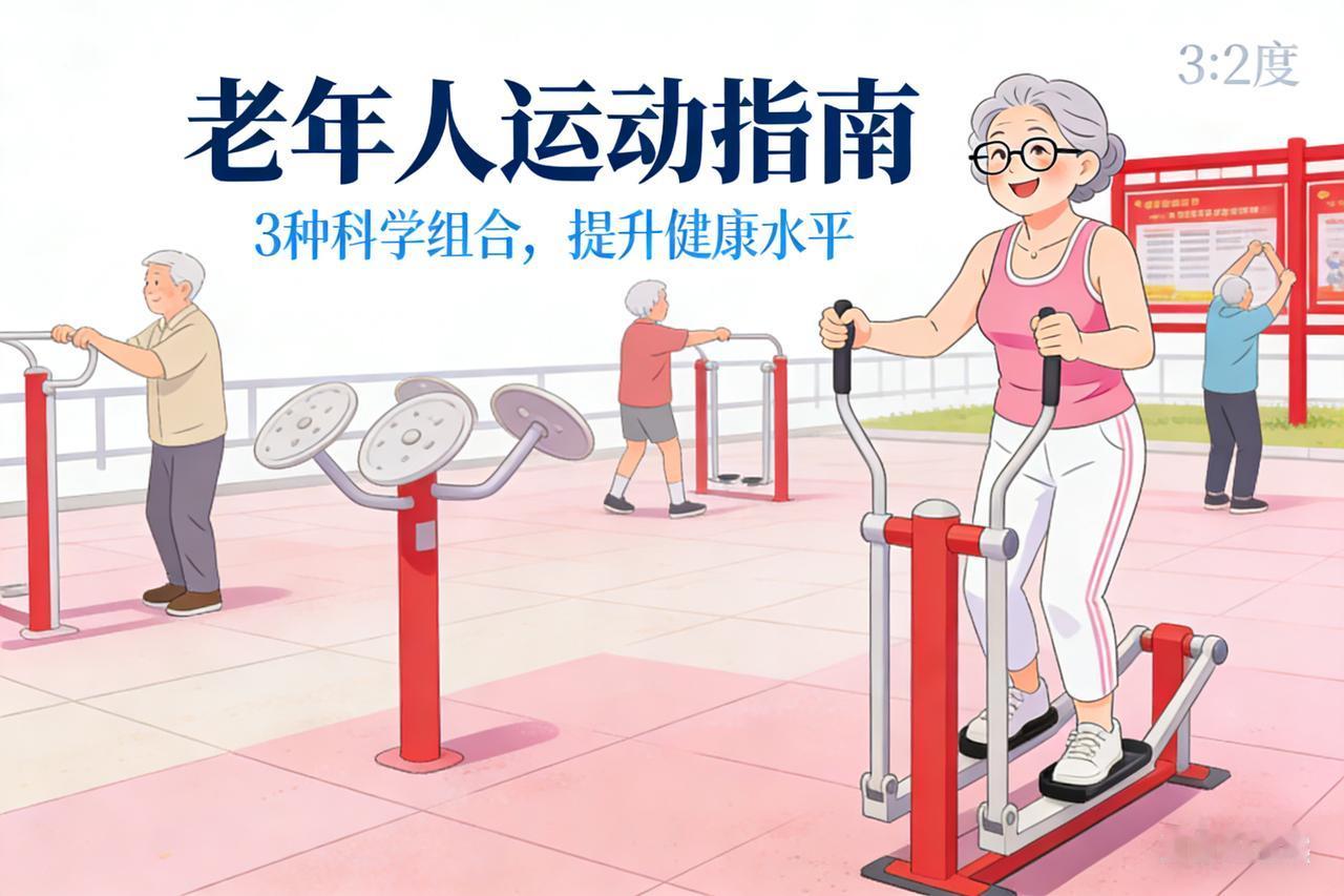 老年人运动指南：3 种科学组合，提升健康水平
别只散步了！全球专家联合推荐“长寿