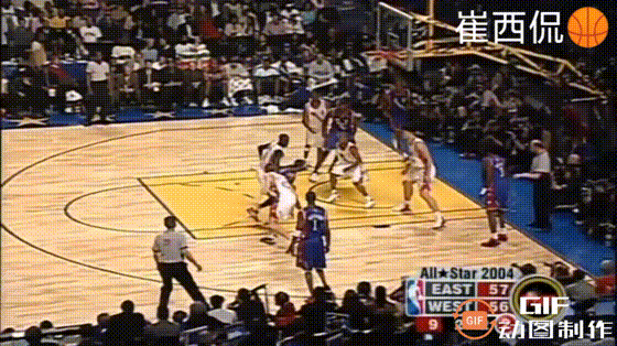 近20年来最精彩的NBA全明星赛之一！
每一名入选的球员，都有自己的招牌！
麦迪