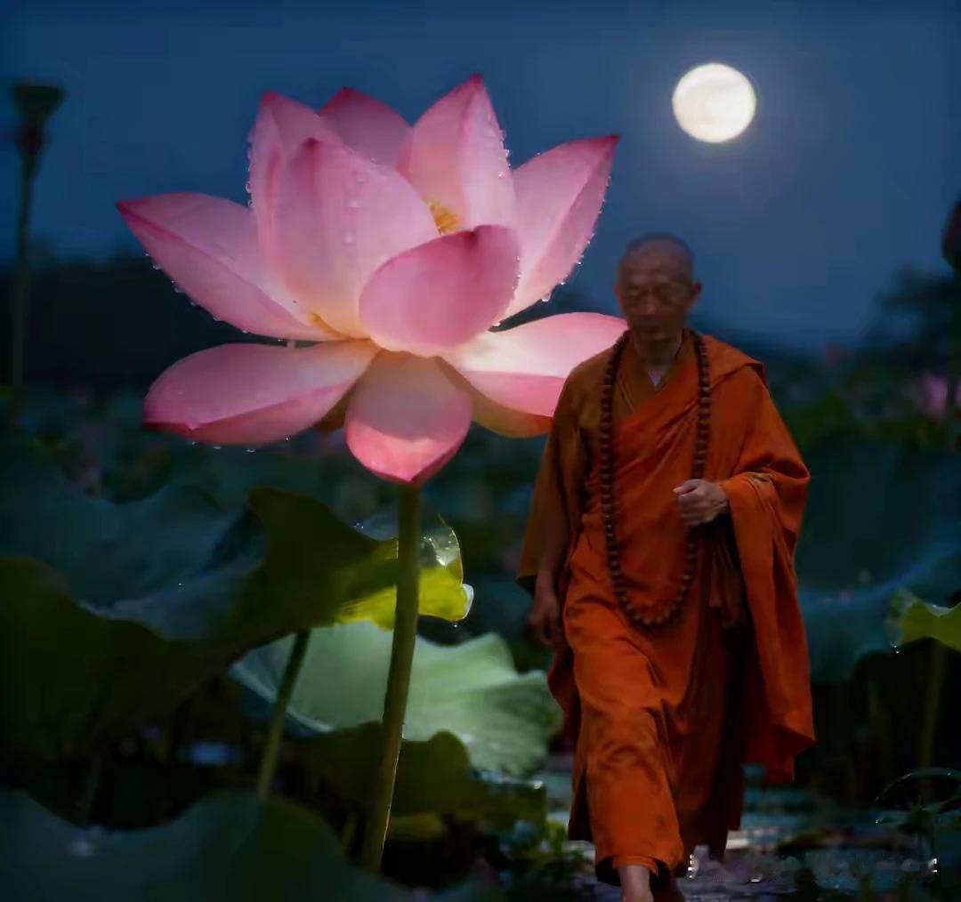 续句诗：
竹溪婉转见芳村，
松径连峰入晚云。
一杵疏钟穿月落，
阿弥陀佛寺中人。