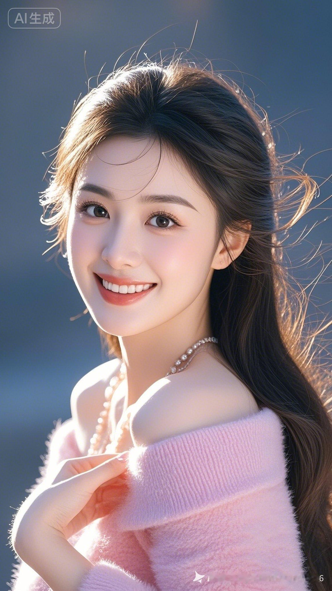 精致五官温柔浅笑，宛如香妃再现。