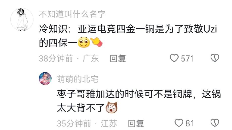 老规矩，UZI全责
这话题多少有点瞧不起英雄联盟，别的平台都是四金一铜，汗，格局