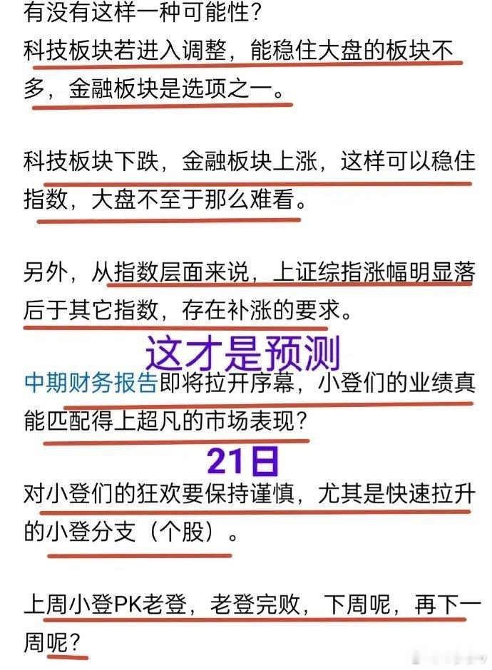 A股：今天看修复！这两天，吸睛的是金融板块。实际上，牛哥21日就提到了金融板块与