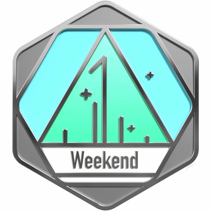 来 解锁新成就 这是我第 1 次获得周末不懈怠挑战了，耶！ 网页链接