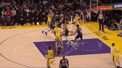 细心又耐心的网友！他把湖人vs凯尔特人的比赛中湖人球员利用规则造犯规的视频给剪了