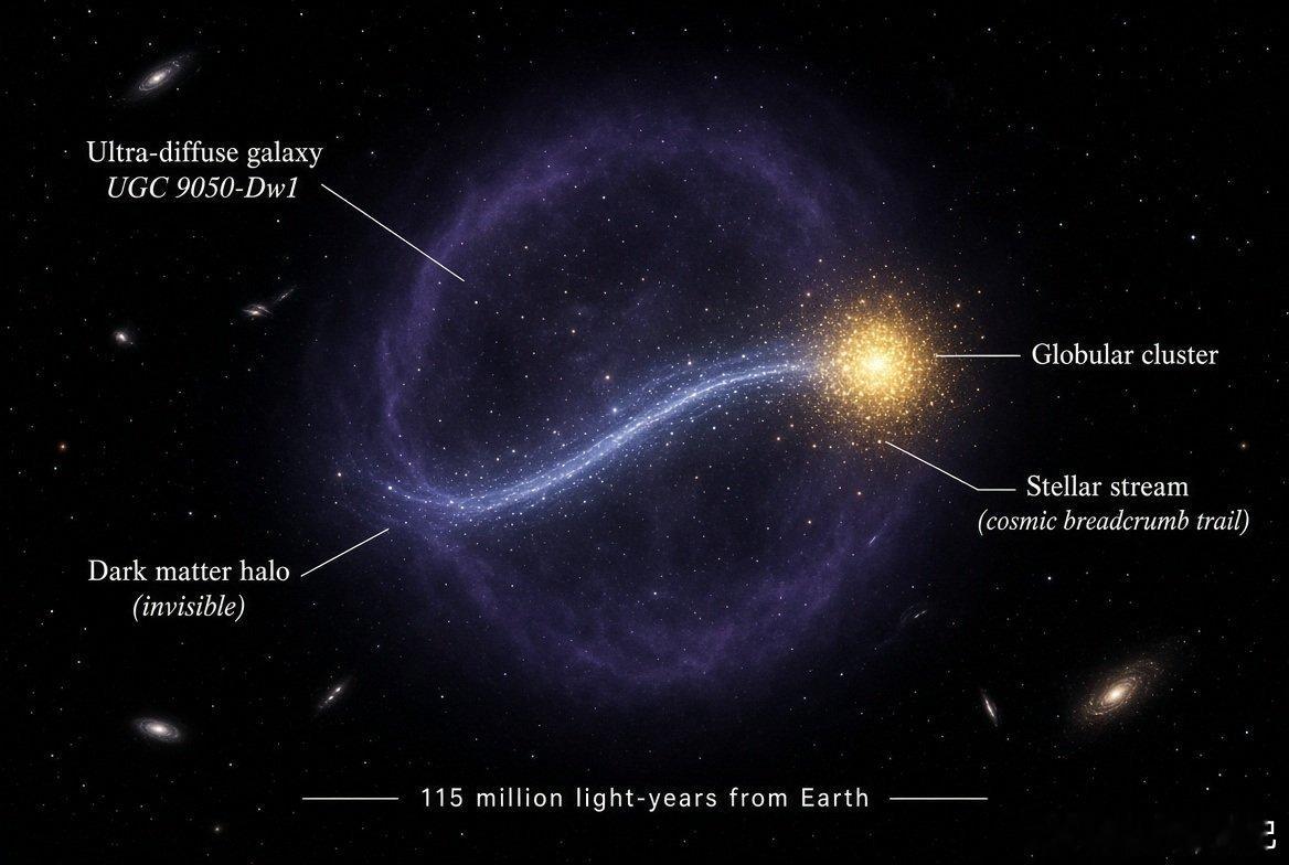 宇宙面包屑小径：天文学家在银河系外发现首个恒星流——它是一名暗物质侦探科学家们有