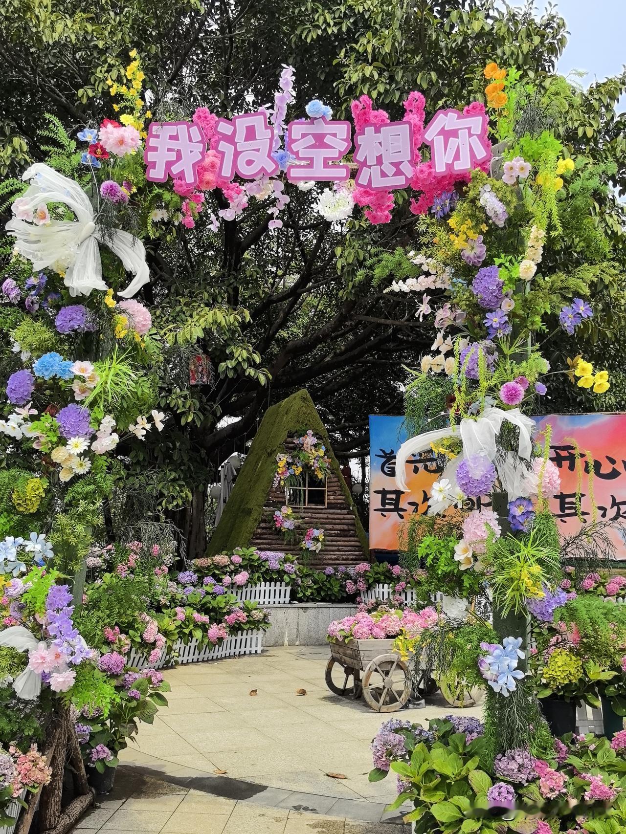 光明农场景致
五彩绚丽缤纷
欣赏繁花似锦
一路携香入怀

春天赏花照