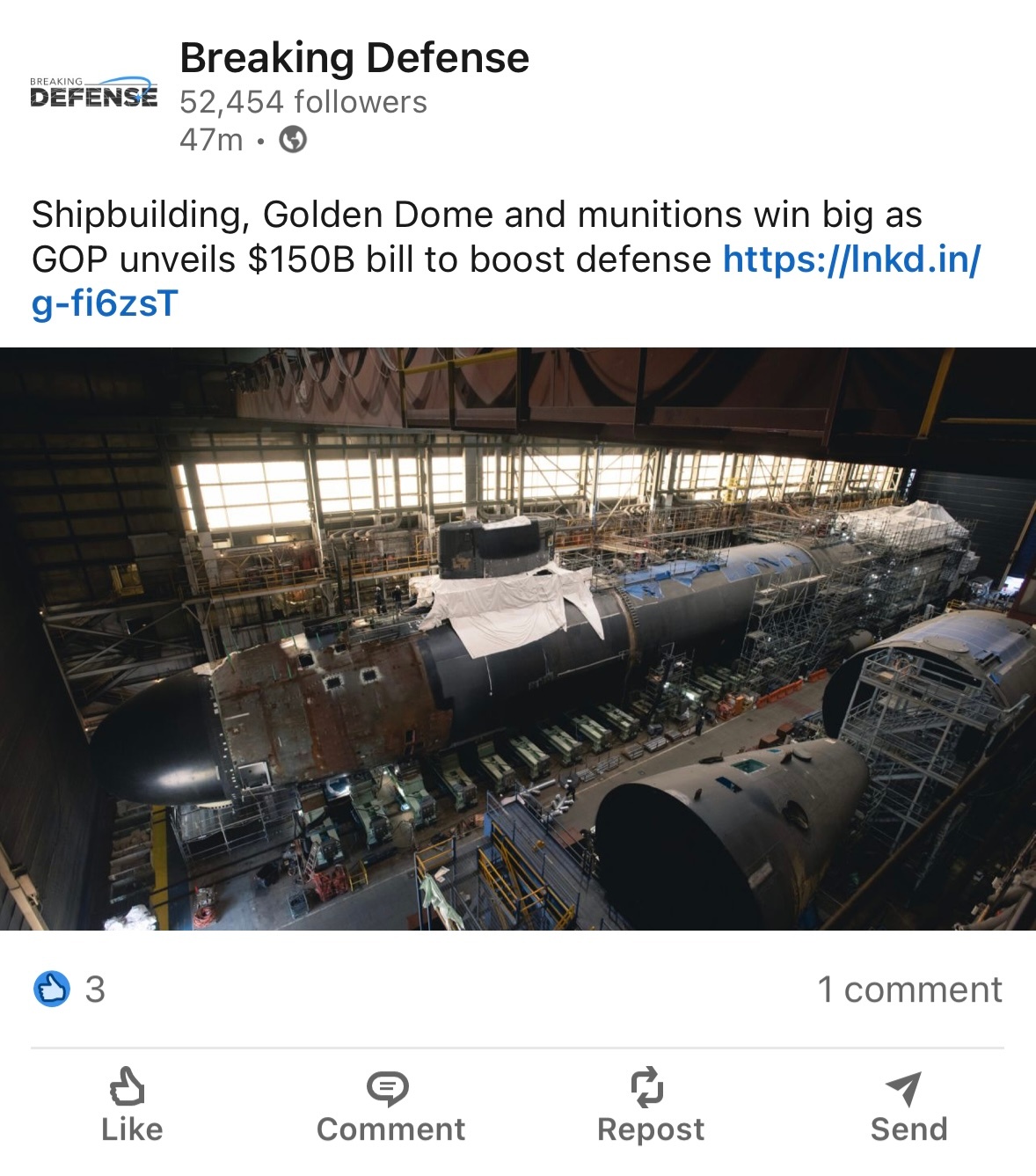 中外舰闻[超话] 烽火问鼎计划  🇺🇸海军造舰（潜艇），“金穹”（反导）和弹