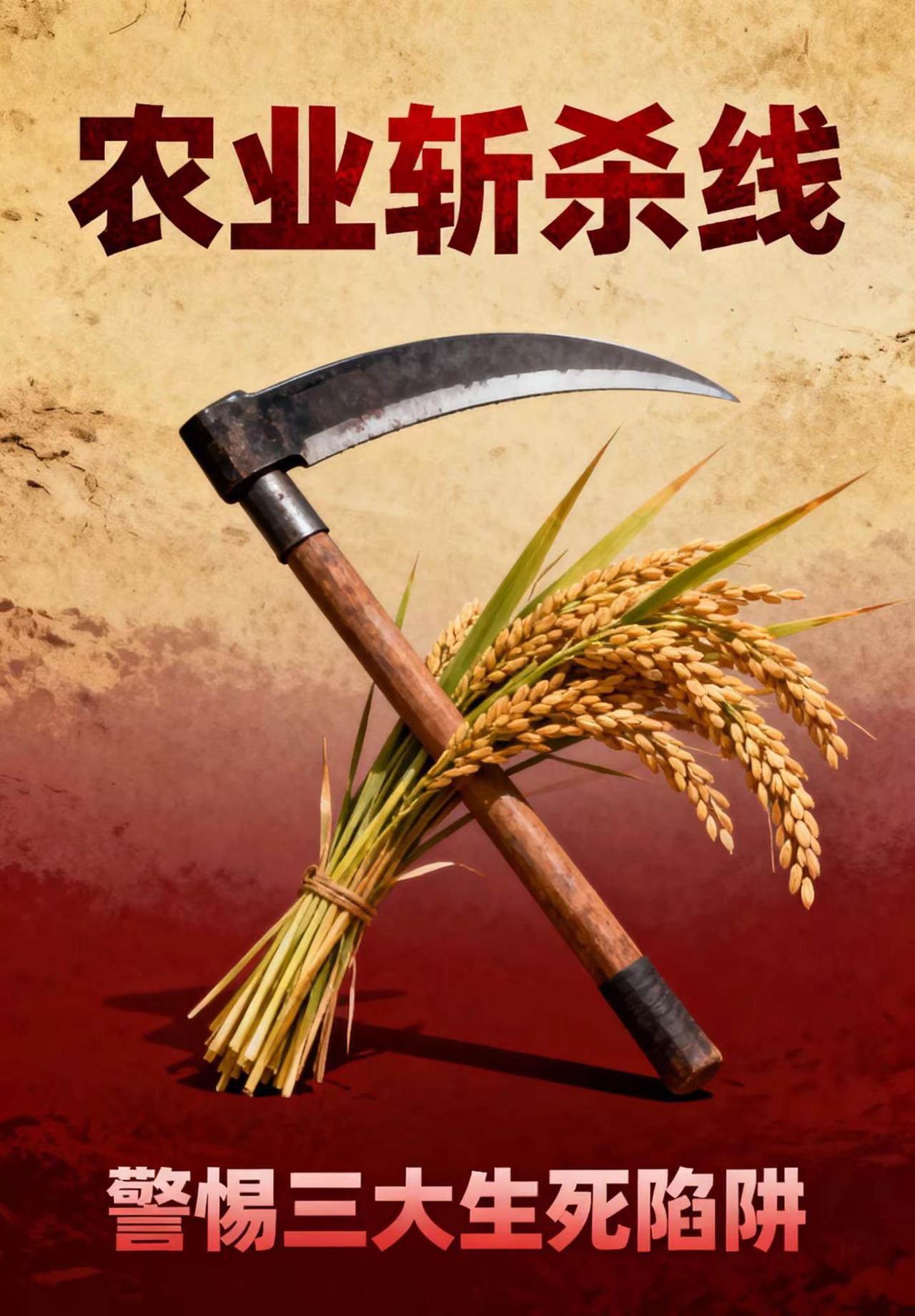农业也有斩杀线1️⃣最近大家看到一个热词没有，就是美国斩杀线，意思就是在美国一个