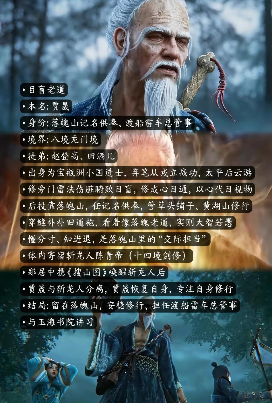 《剑来》中的这个瞎眼老头原来这么强？竟然还是个好人！可见他对徒弟那么暴力，我还以