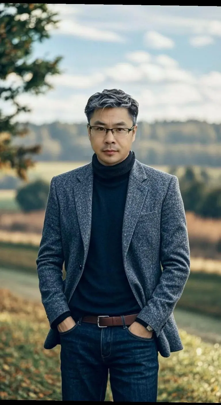 沉稳型男写真 中年人 不一样的自己