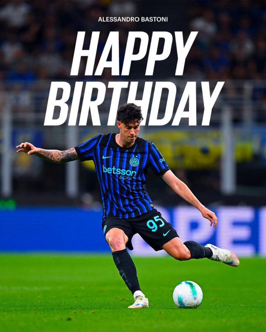 今天是巴斯托尼的生日科莫3比4国际米兰国际米兰热点现场 生日快乐 Forza B