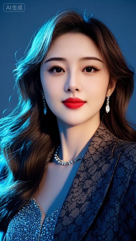 红唇妆 优雅女人气质盘发 太完美了