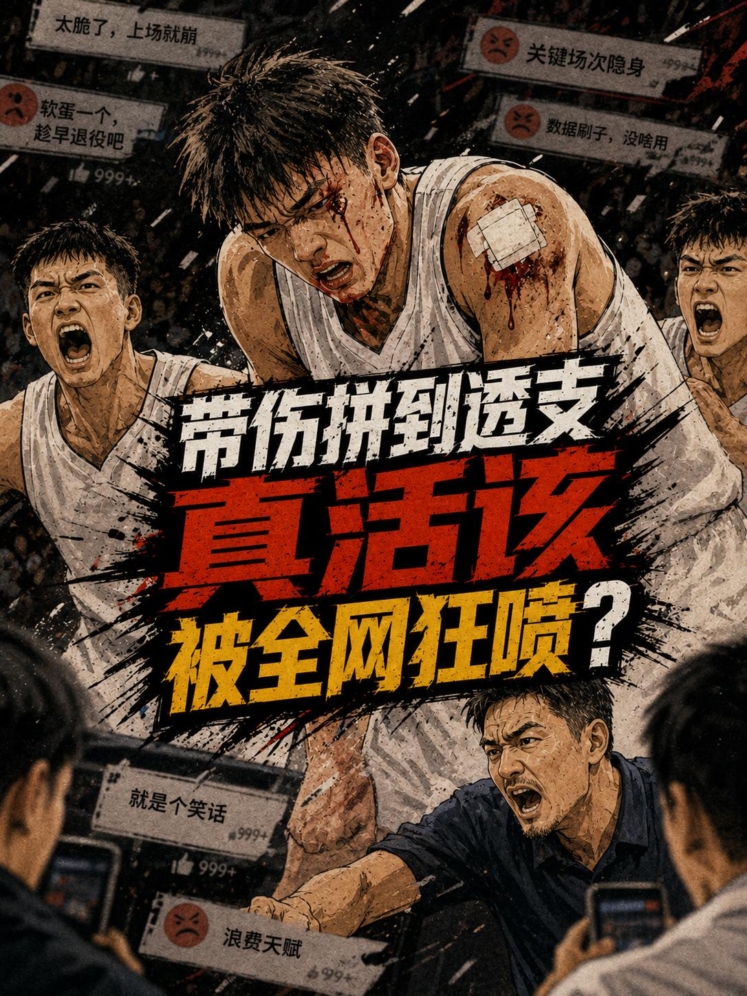 周琦真的不应该被喷？他在季后赛的赛场上真的燃尽了所有？就在北京队被上海队强势淘汰