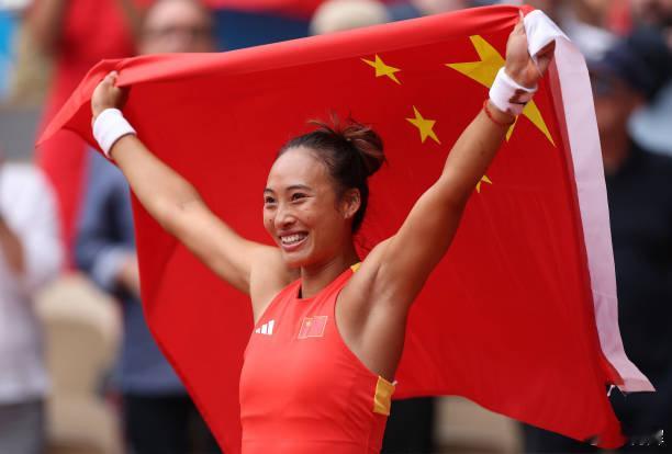 超级恭喜郑钦文，奥运网球女单金牌得主！🎾👍🥇🎾👊🏻 ​​​原来，这场