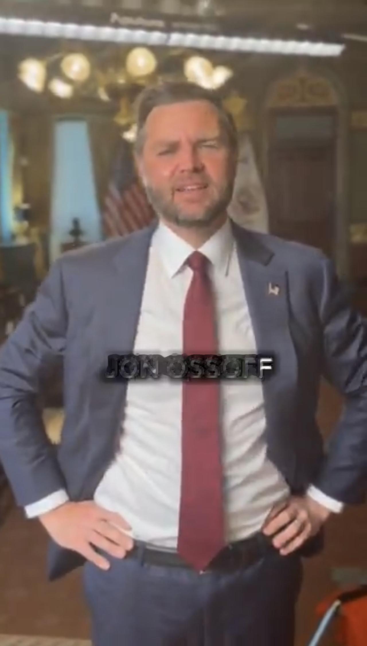 美国副总统万斯JD Vance刚刚在TikTok上对民主党人进行了一场连珠炮式的