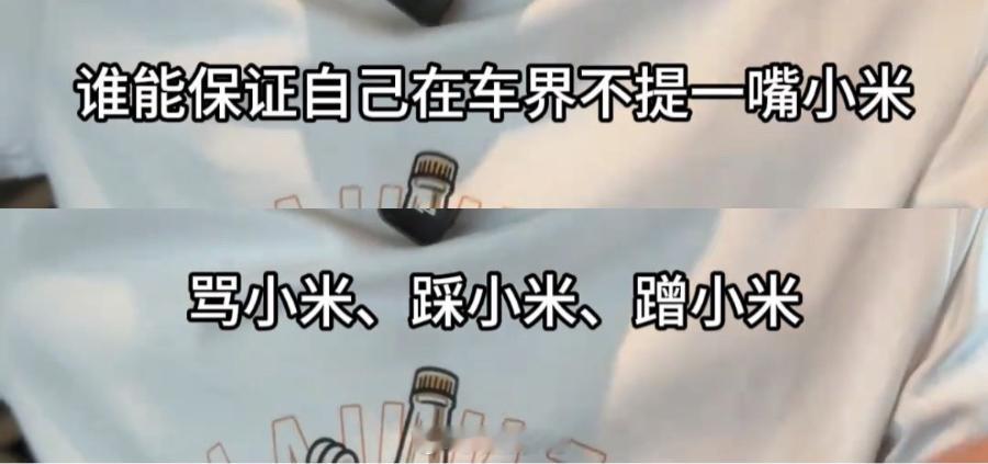 谁能保证自己在车界不提一嘴小米，骂小米、踩小米、蹭小米，是多少人的写照[喵喵] 
