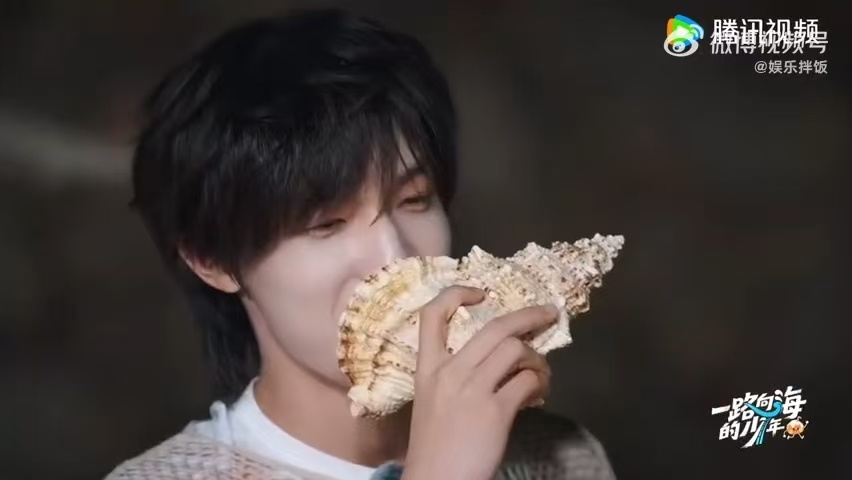 张极看到张泽禹mua的反应团综海岛名场面锁死！张泽禹认真向海螺诉说心愿，一句和T