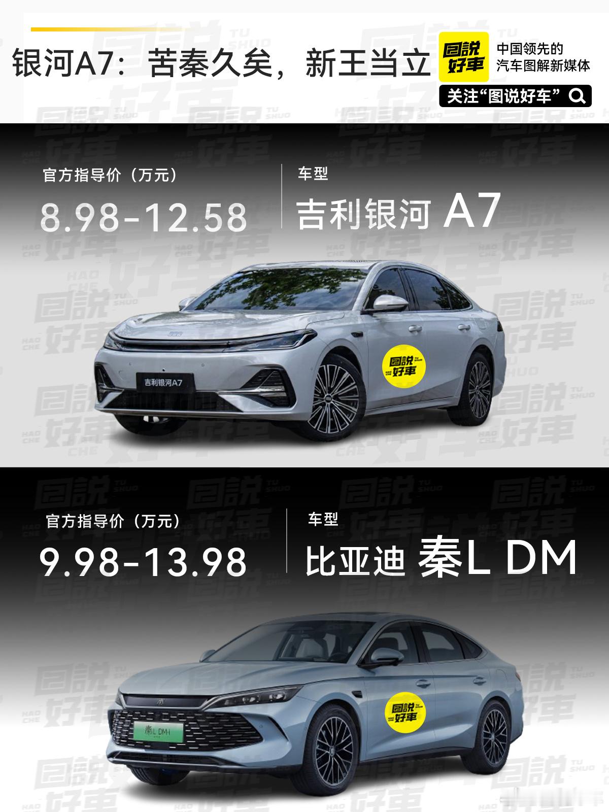 吉利银河今年就是和比亚迪对着干，而且攻势非常猛，星愿暴击海鸥和海豚，银河E5、星