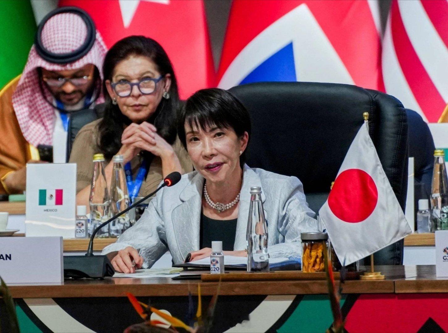 在二十国集团峰会期间，高田早苗谴责了俄罗斯对乌克兰的入侵行为，称其为“公然违反国