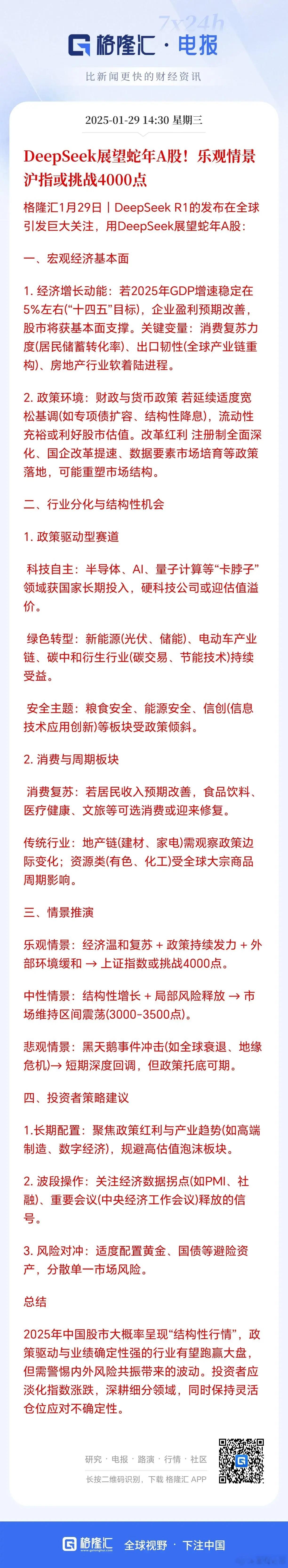 不管乐不乐观，25年上证指数都会突破4000点。股市发展是必然的大趋势，在房地产