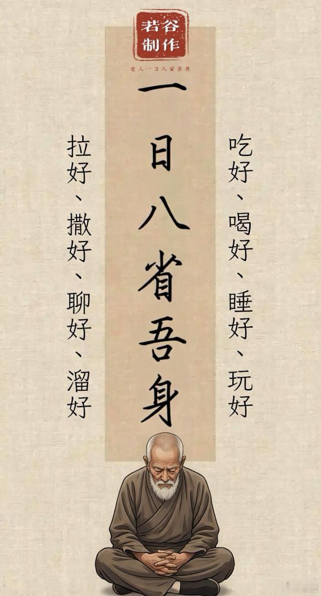 【老年人要一日八省吾身】吃好、喝好、睡好、玩好、溜好、拉好、撒好、聊好养生[超话