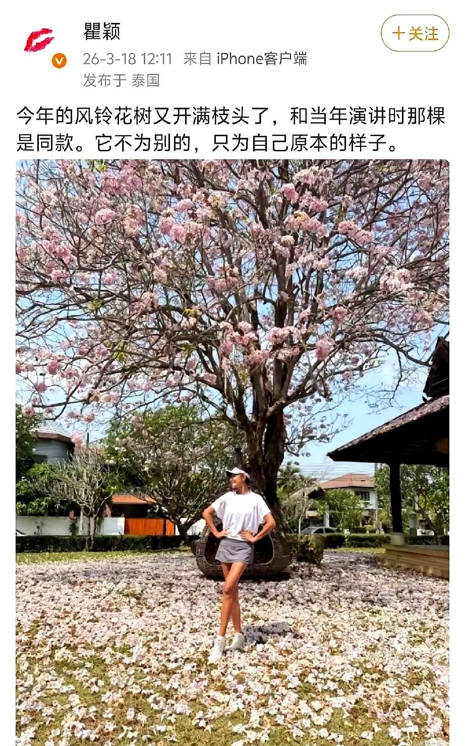 54岁瞿颖又火了，经纪人却公开喊话：不想上班，不想加班！

最近她在清迈定居的院