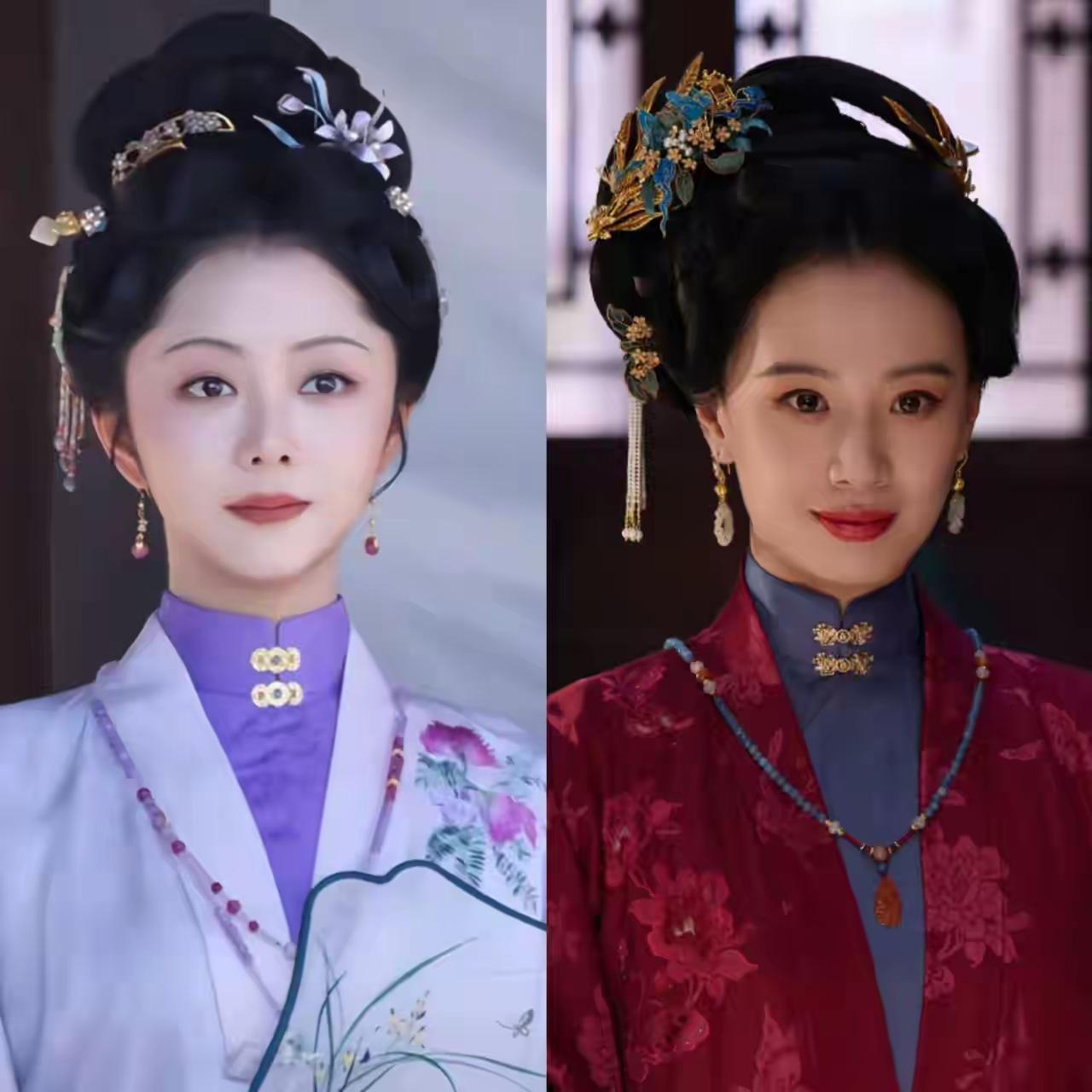 同为名门贵女，命运却天差地别
 
左边许兰香，沈大学士嫡长孙女；右边赵星棠，赵阁