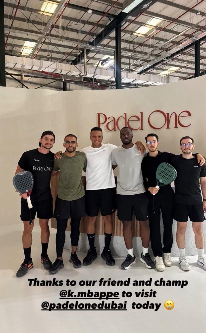 姆巴佩在迪拜度假。