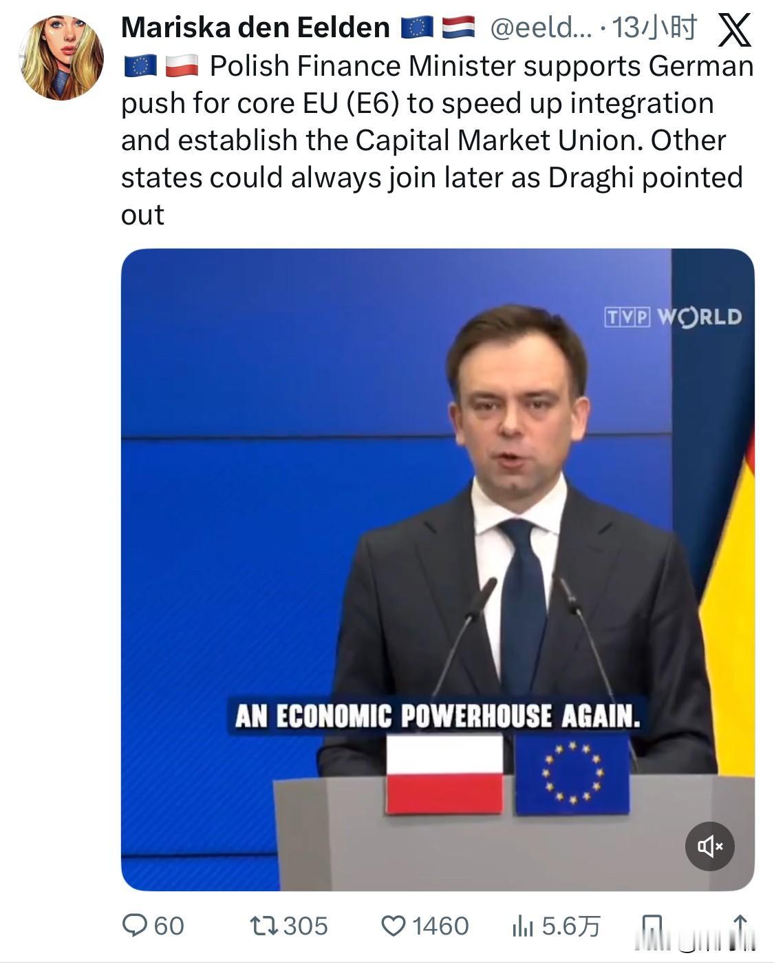 根据 2026 年初的最新进展，波兰财政部长安杰伊·多曼斯基（Andrzej D