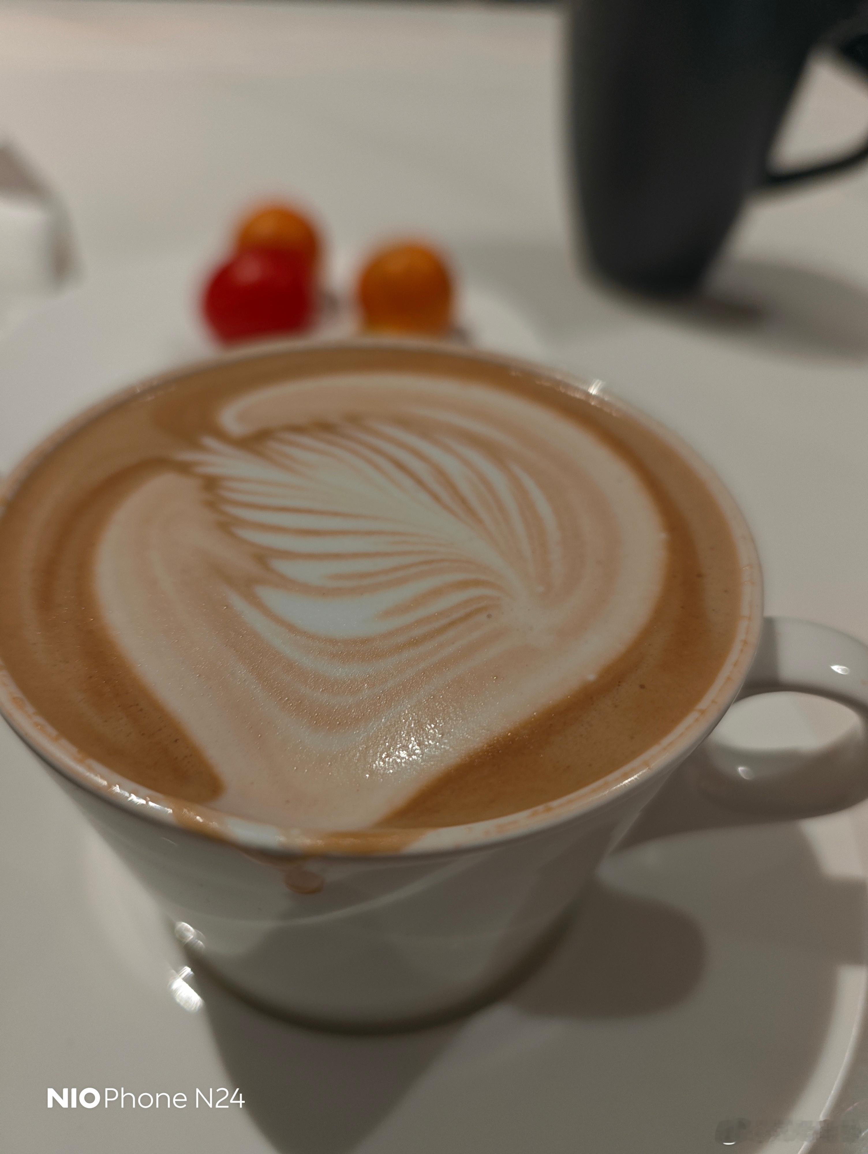 广州T3航站楼是真的好，正紧意式机咖啡师傅拉花现做，建议大家都从T3飞，体验拉满